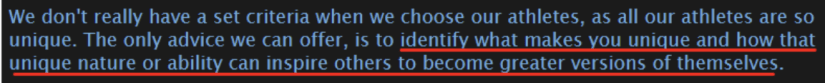 Image of Gymshark athlete criteria