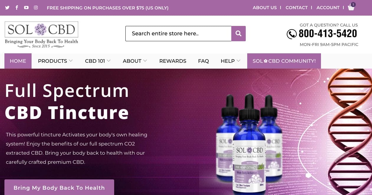 CRO for SolCBD Website