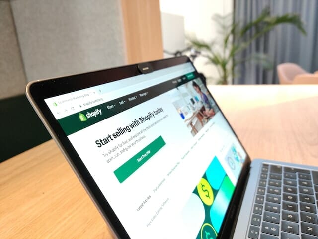 Shopify website