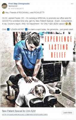 Chiropractic Clinic Ad Creative