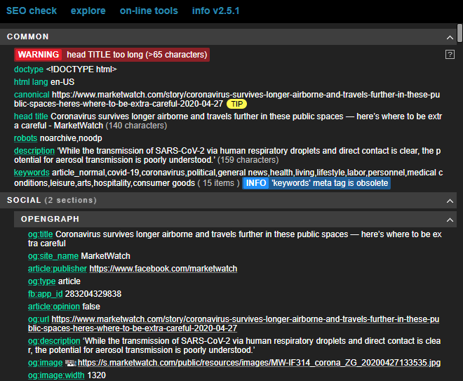Meta SEO Inspector Free Chrome extensions that'll improve your SEO