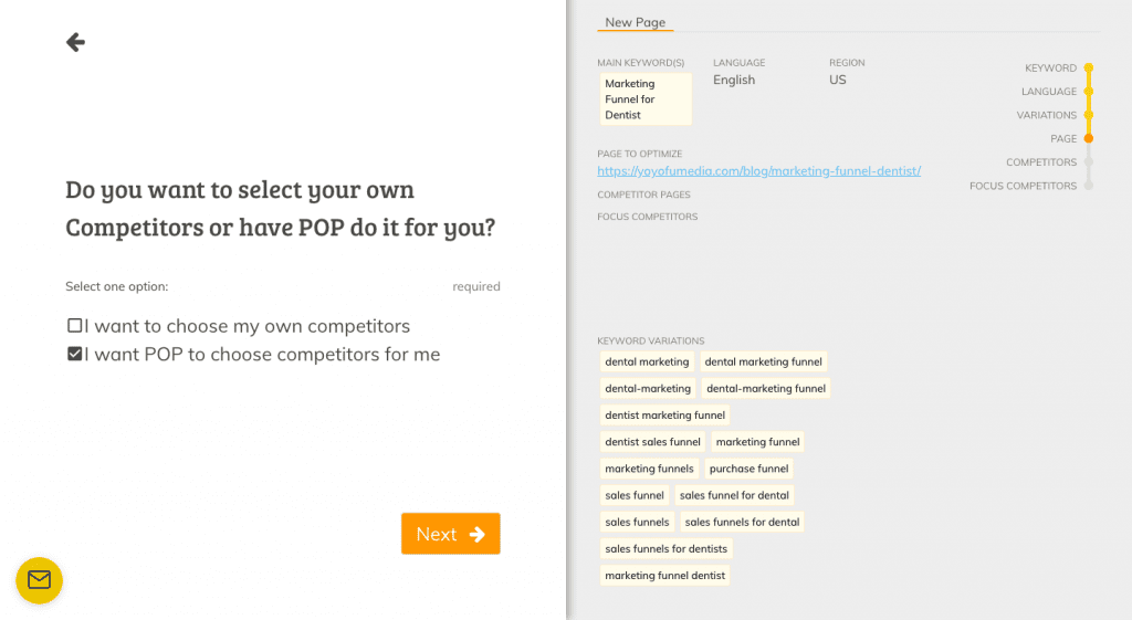 Page Optimizer Pro SERP Autoselect
