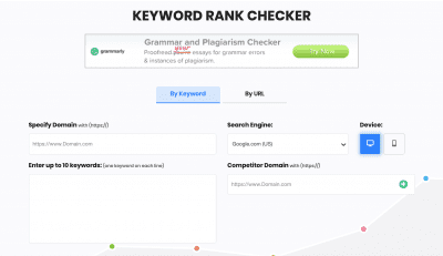 Search Engine Report's Keyword Rank Checker Top Free SERP Tools