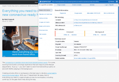 SerpStat On-page Chrome extensions that'll improve your SEO