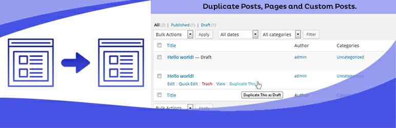 Duplicate Page Best Free WordPress Plugins for Blogs