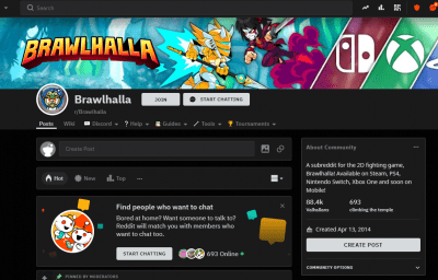 brawlhalla Indie game reddit community 