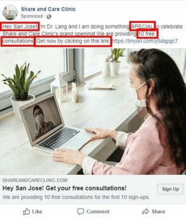 Writing a compelling Facebook ad copy