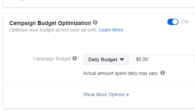 Facebook Ads Daily Budget