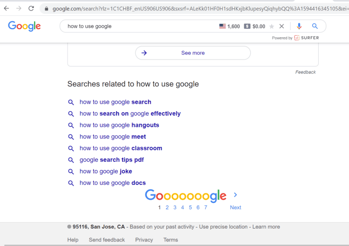 google related keyword recommendation