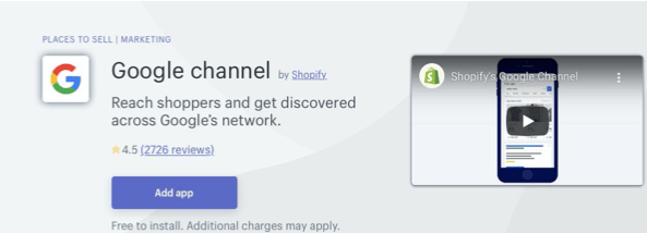 Shopify Google Channel