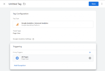 Google Tag Manager Configuration