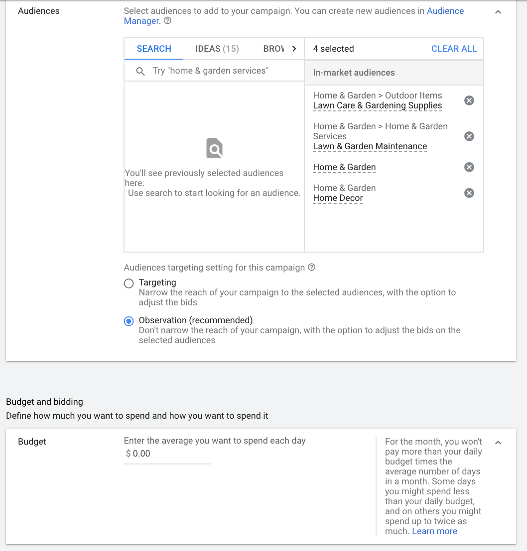 Selecting Your Audience