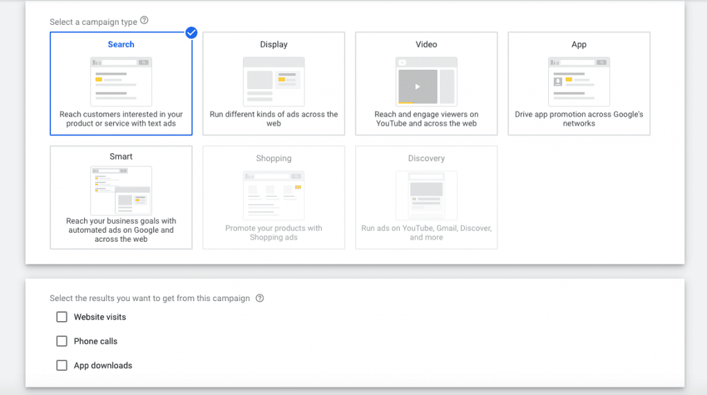 Campaign Type for Google Ads for Hair Salons