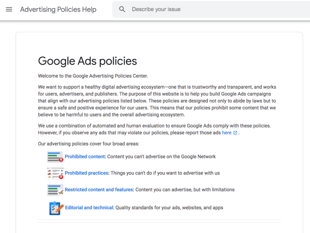 Google Ads Policy