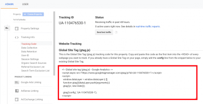 Google Analytics Global Site Tag