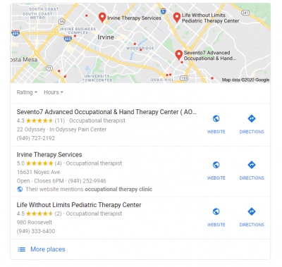 Google my business information 