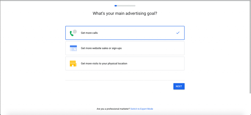 Main Advertising Goal for Google Ads for Hair Salons