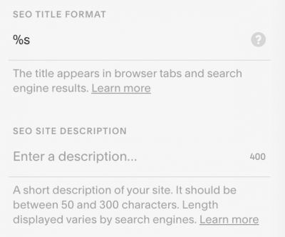 SEO Site Meta Description