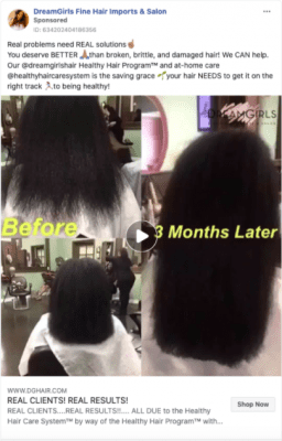 Facebook Ads for Hair Salons, Video Ad
