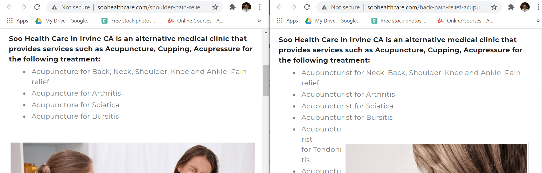 duplicate content example