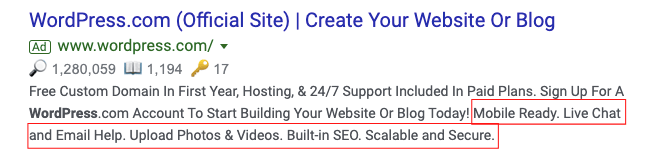 Callout Extension Example-Wordpress