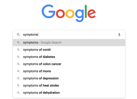 Short-tail keyword example