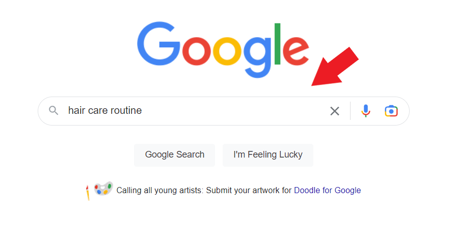 Searching for blog posts that ranks for the keyword hair care routine