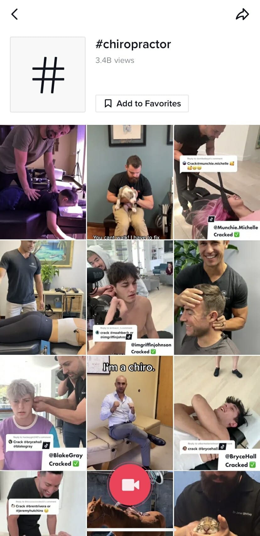 Chiropractor TikTok