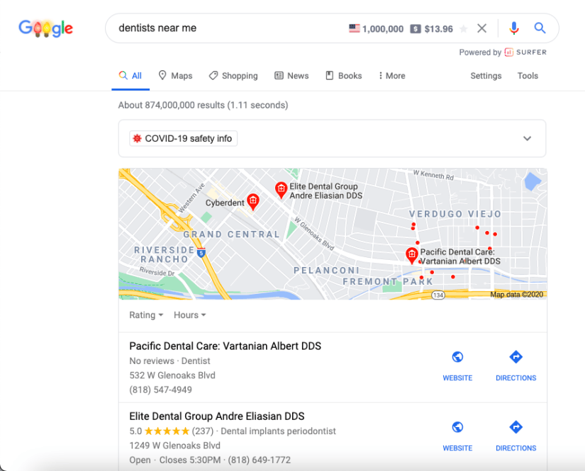Search results for Dentists near me 