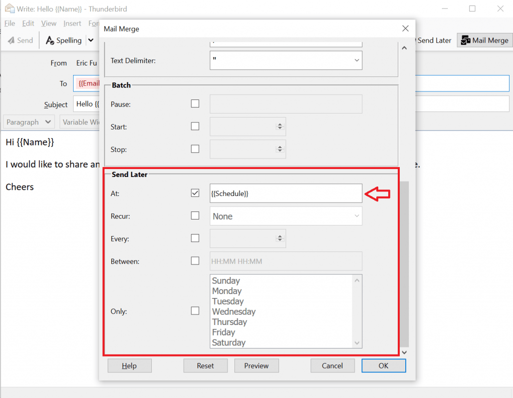 schedule your emails