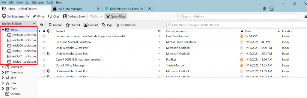 multiple email accounts
