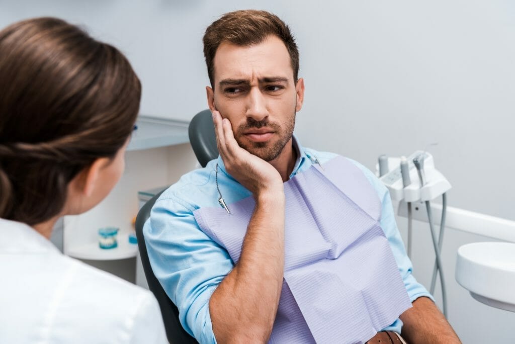 Dentist Looking Worried