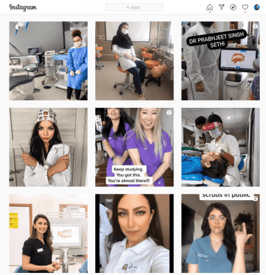 instagram for dentists