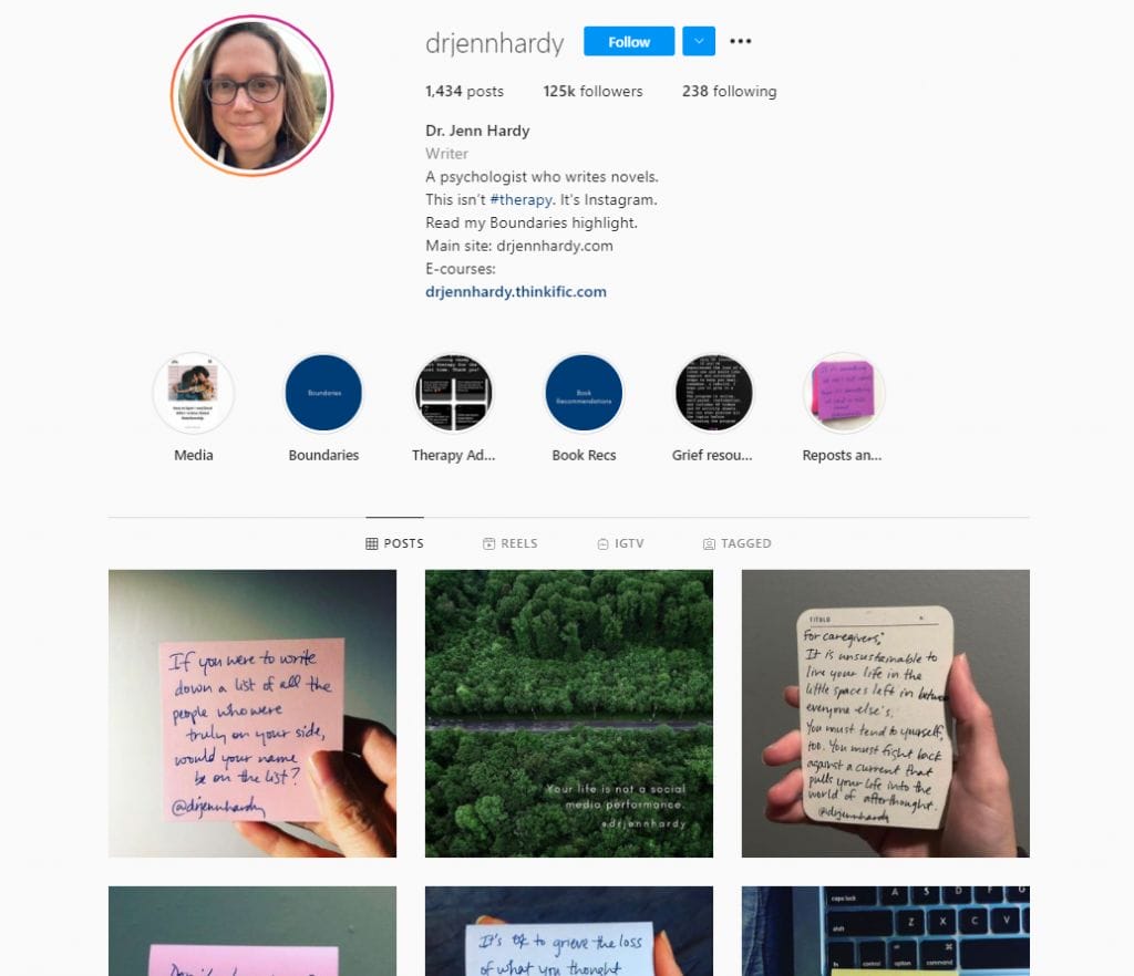 Instagram for therapists