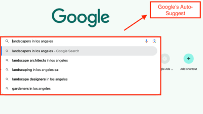 seo for landscapers Google’s Auto-Suggest