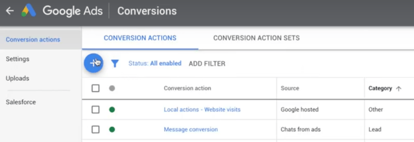 google ads for real estate agents measure converions