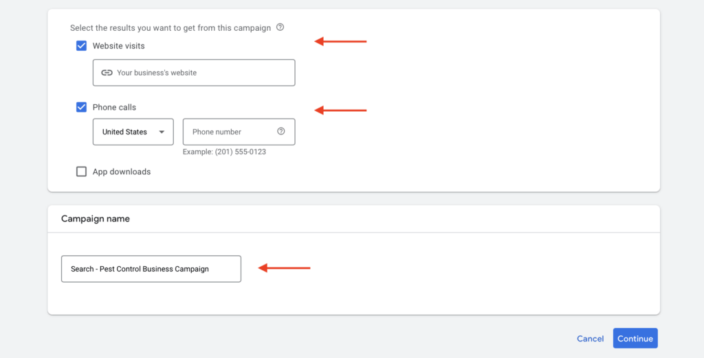 naming search campaign for pest control ppc 