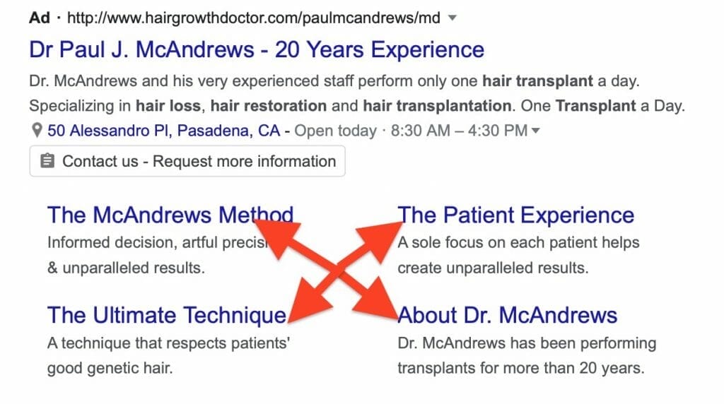 examples of ad extensions