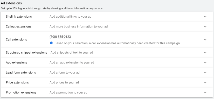 create ad extensions for your google ads for escape rooms