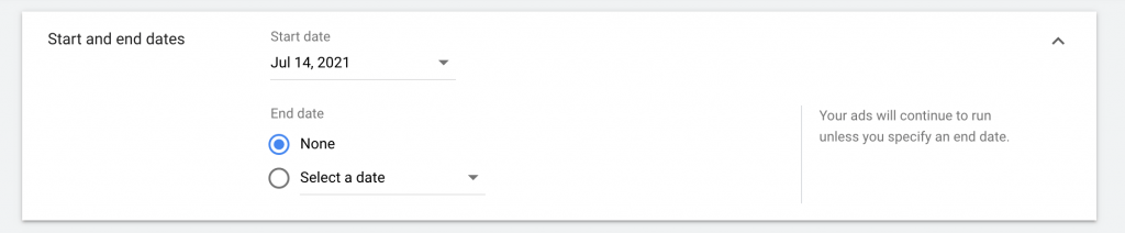 set google ads schedule