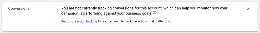 set up conversion tracking for google ads for escape room campaign