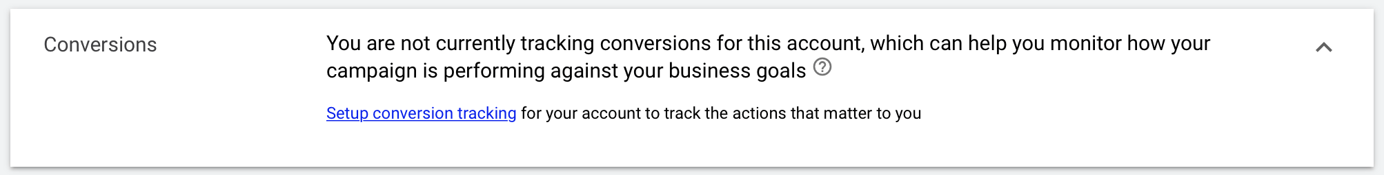 set up conversion tracking for google ads for escape room campaign