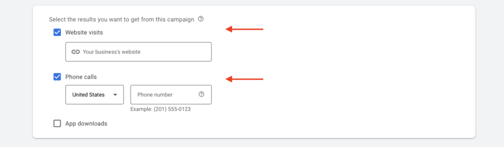 campaign focus settings for roofers