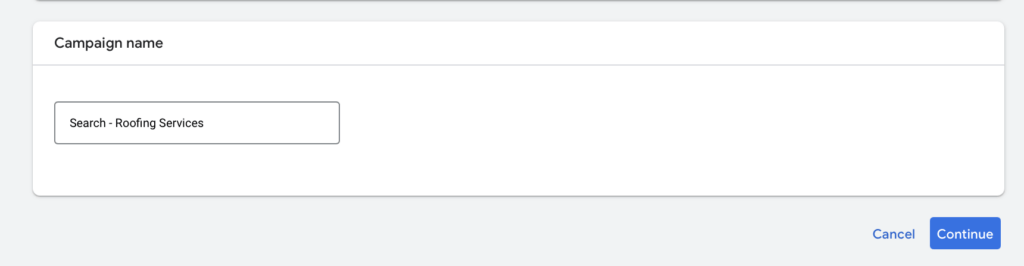 campaign name for roofing businesses 