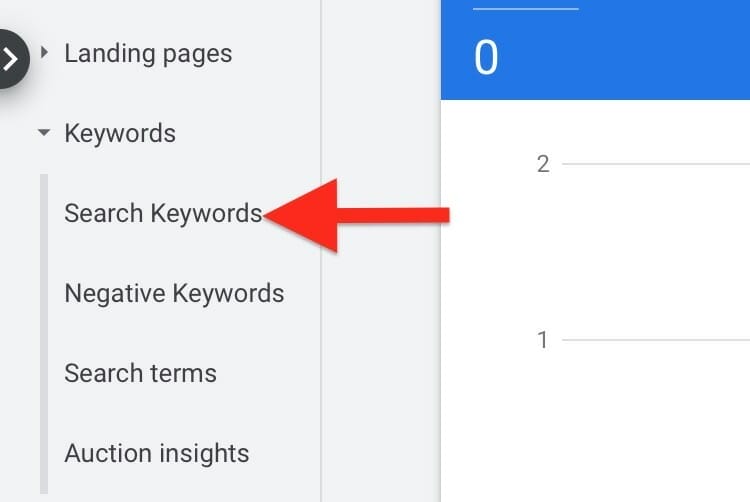 click on search terms tab for all triggering words