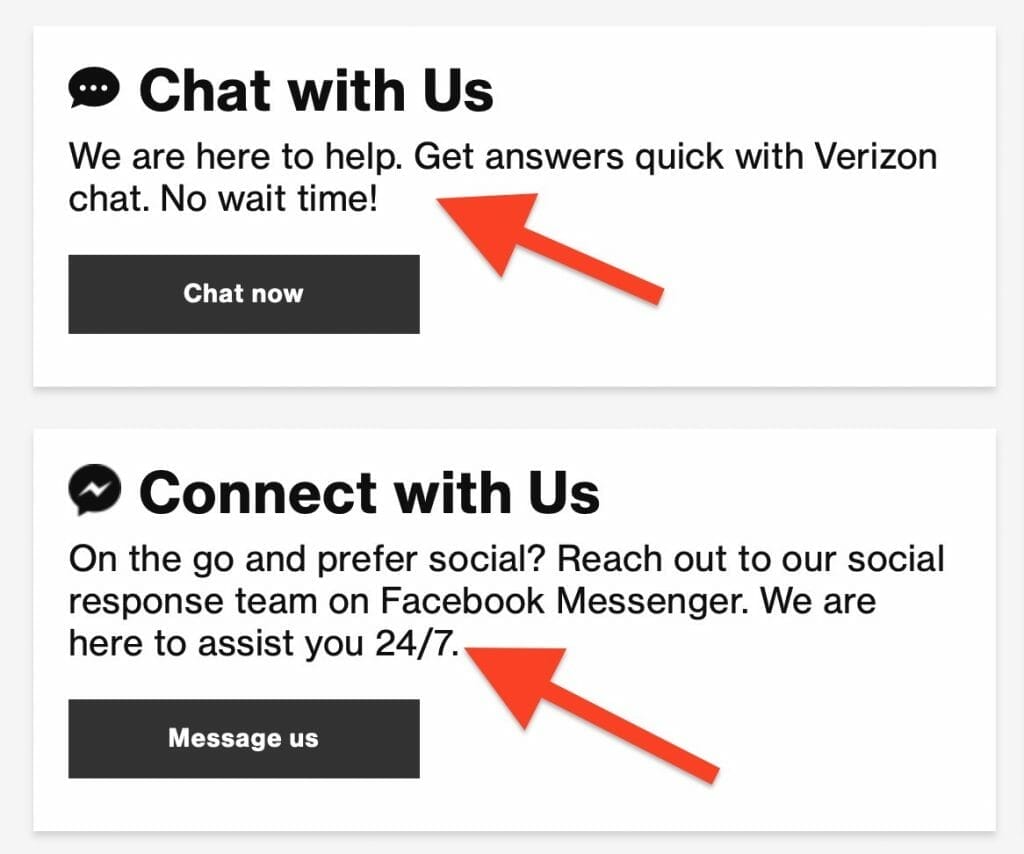 example of business that offer 24/7 help through chats, which you should aim for when creating your chatbot for dental practices