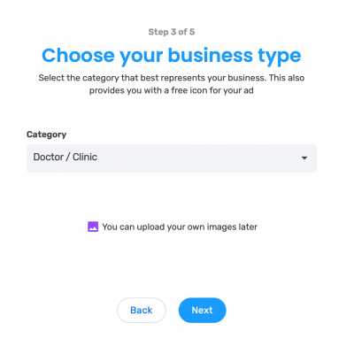 select your business type for your dental clinic