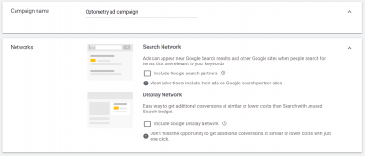 input name of campaign
