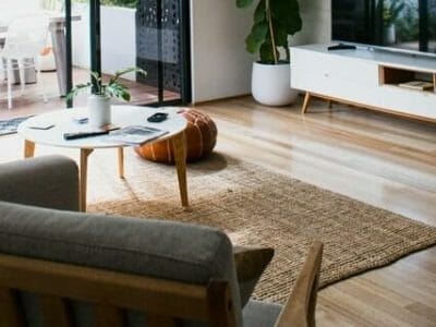 Google ads for carpet cleaners showing carpetin the living room