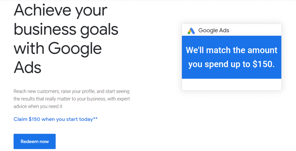 Google ads voucher